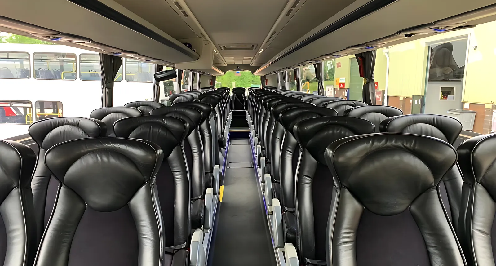 Inside one of our luxury coaches